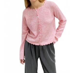 NEW MOD REF tiffany cardigan in heathered pink